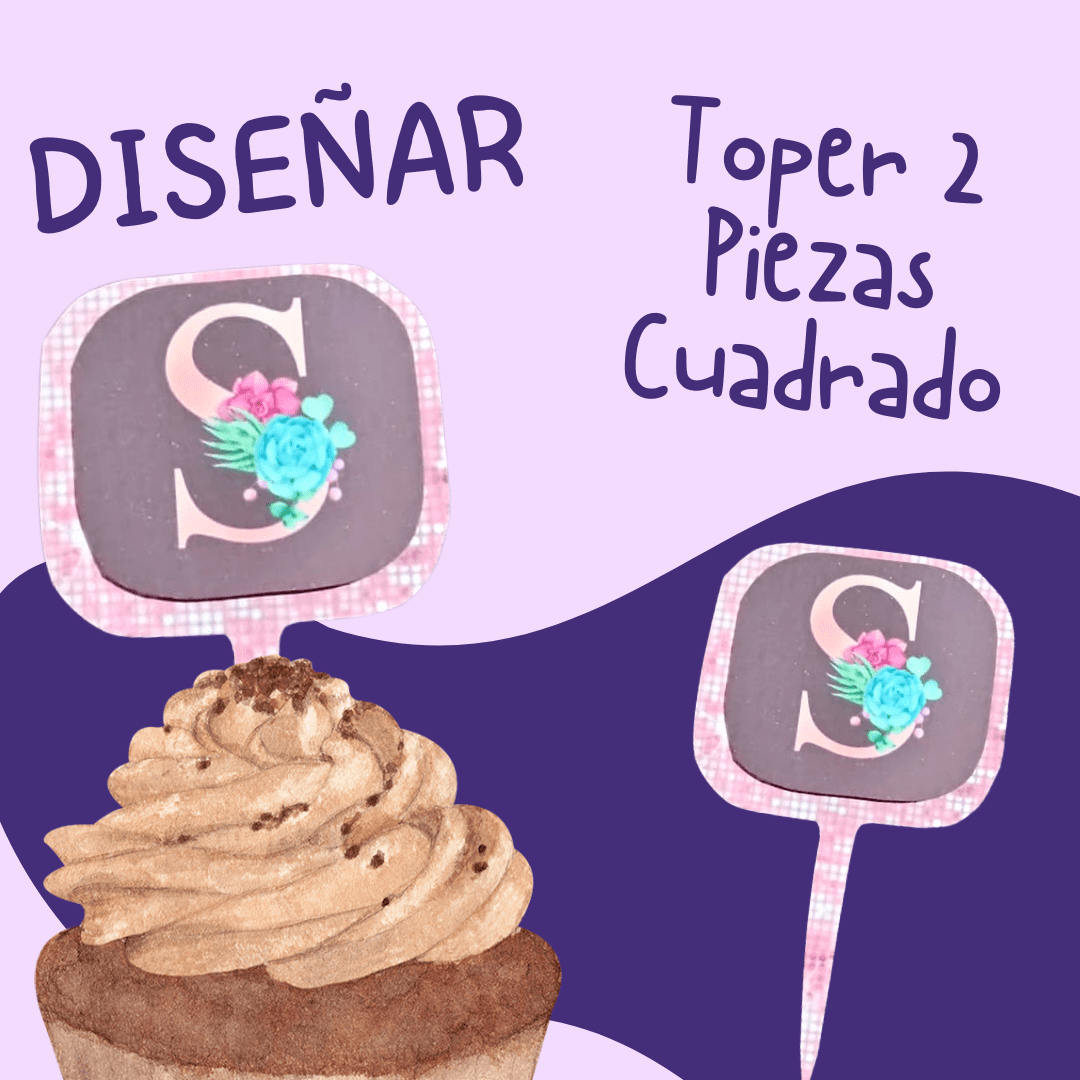 Toper Cuadrado En Dos Piezas