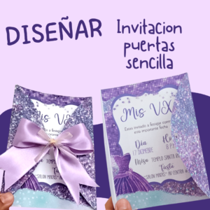 Invitación con puertas sencilla
