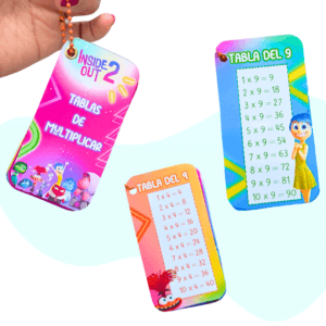 Base para llaveros tablas de multiplicar