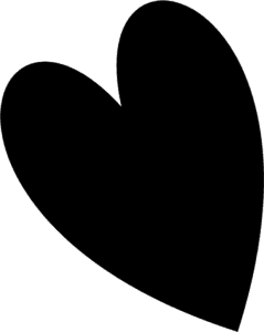 icono corazón negro