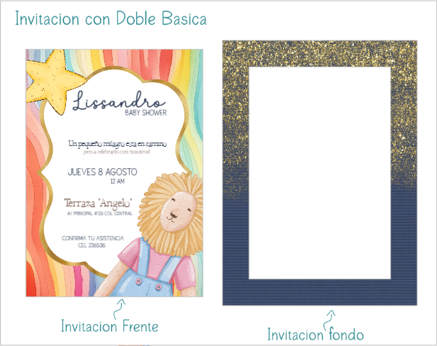 Invitación Colorida Elega