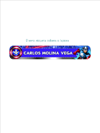 Colores Capitán America