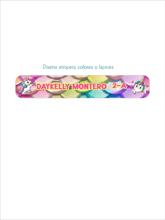 Etiquetas escolares