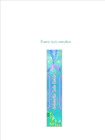 Lápiz Cola de Sirena