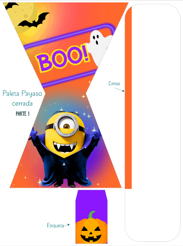 Paleta Payaso Minions Hal
