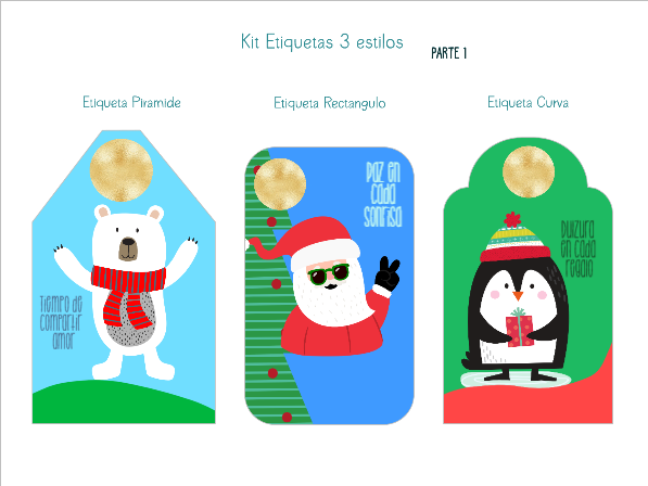 Etiquetas Navideñas Estil