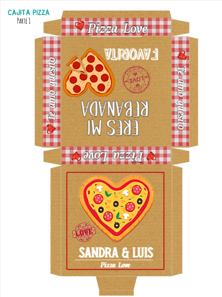 Pizza Box San valentin