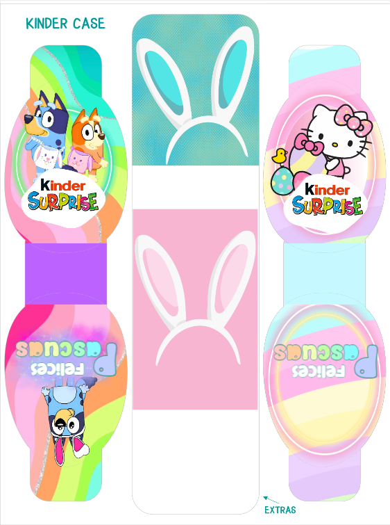 Kinder diseño Bluey y Kit