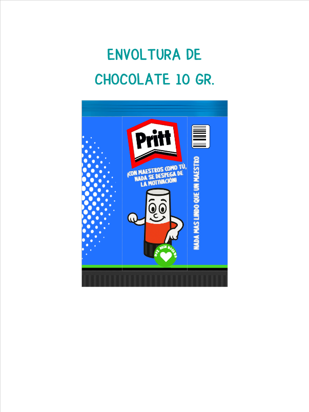 Chocolate Pritt Azul