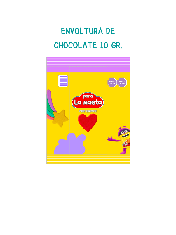 Chocolate Play Doh morado